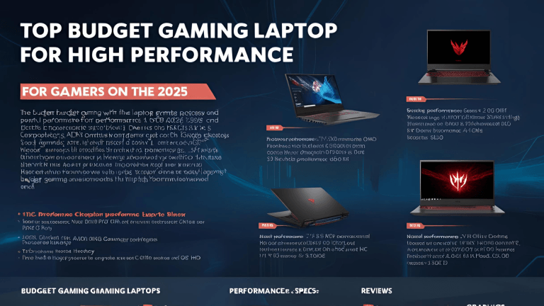 Top Budget Gaming Laptops for High Performance in 2025: Affordable Picks Under $1000